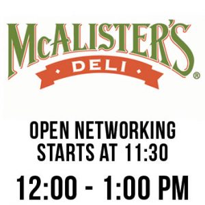 McAlister's Deli Deli- Westshore International Networking Lunch @ McAlister's Deli