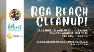 RGA Beach Clean Up with City of Treasure Island, Visit St. Pete/Clearwater & Keep Pinellas Beautiful
